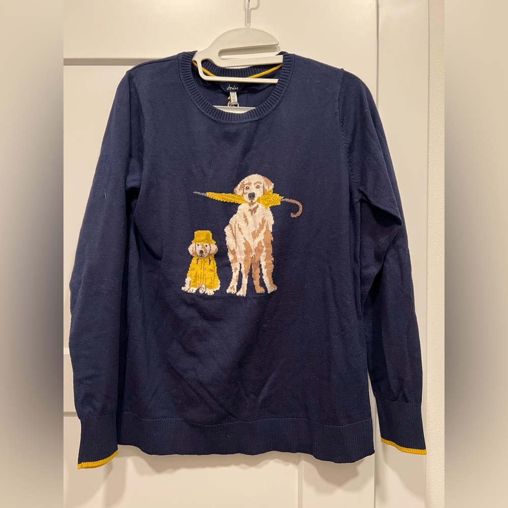 Joules Navy light Knitwear with dog pattern